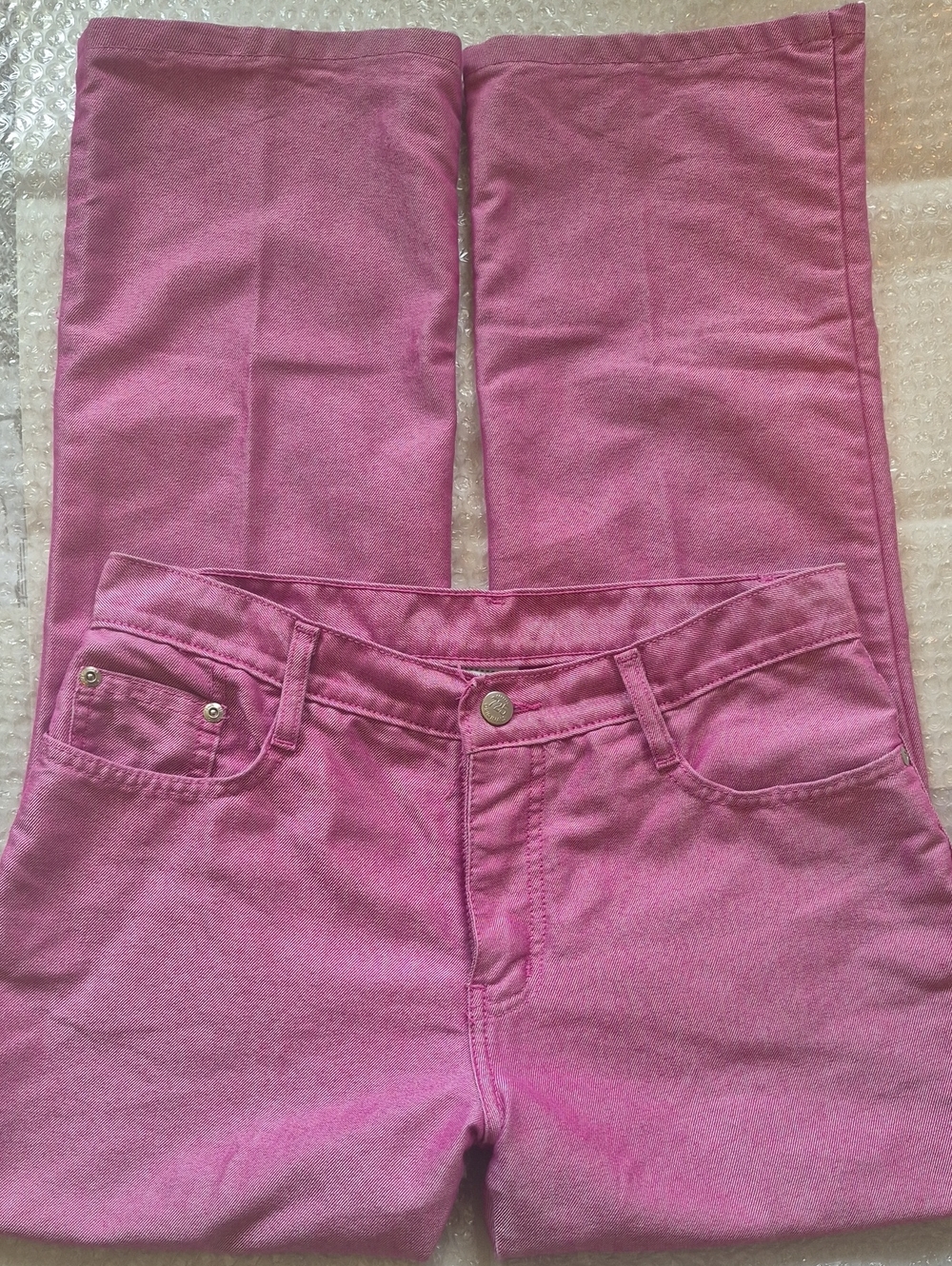 Vintage 90s/Y2K 725 Originals Pink Shimmery Denim Jeans